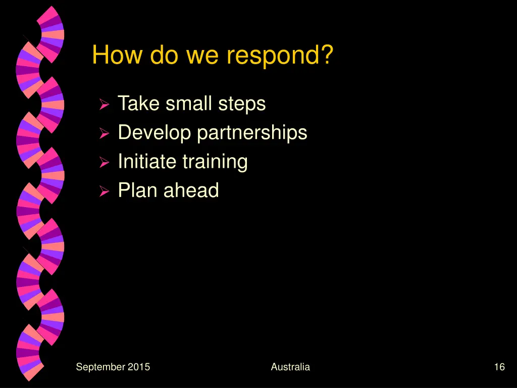 how do we respond 2