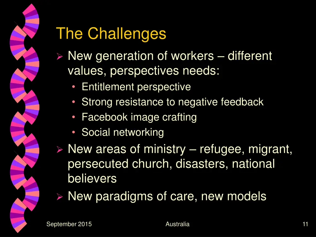 the challenges