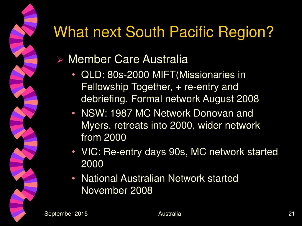 what next south pacific region