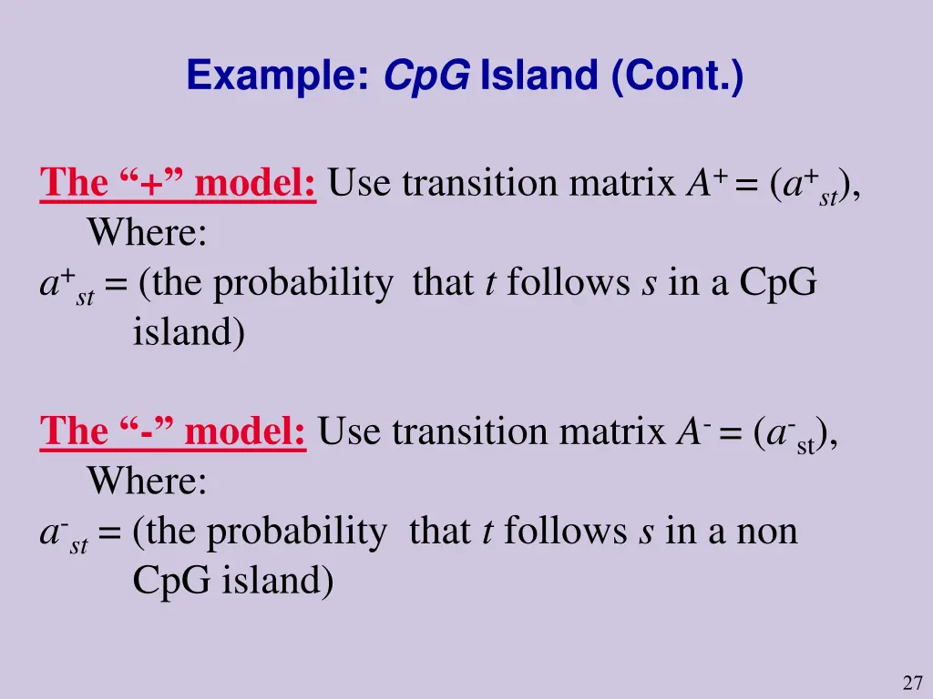 example cpg island cont 1