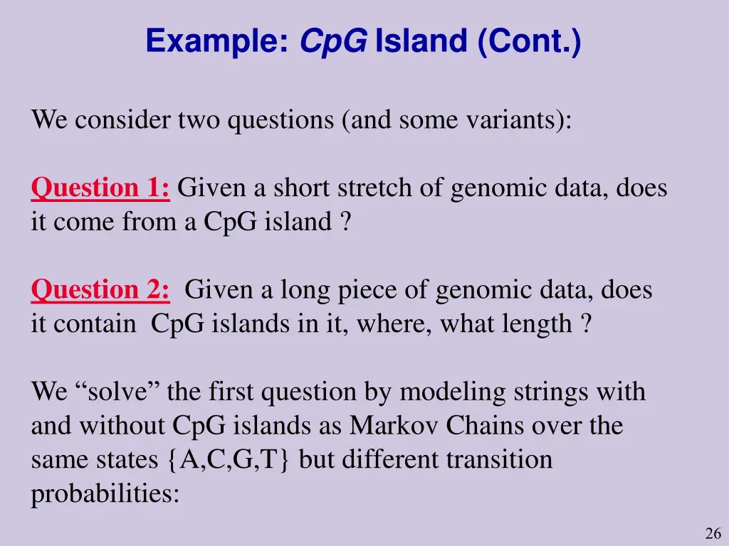 example cpg island cont