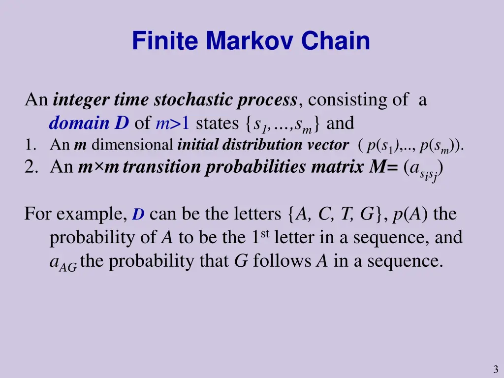 finite markov chain