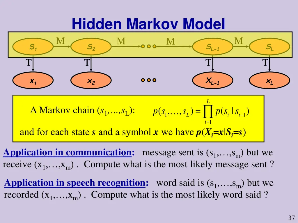 hidden markov model m