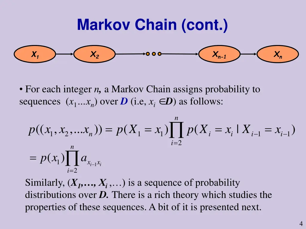 markov chain cont