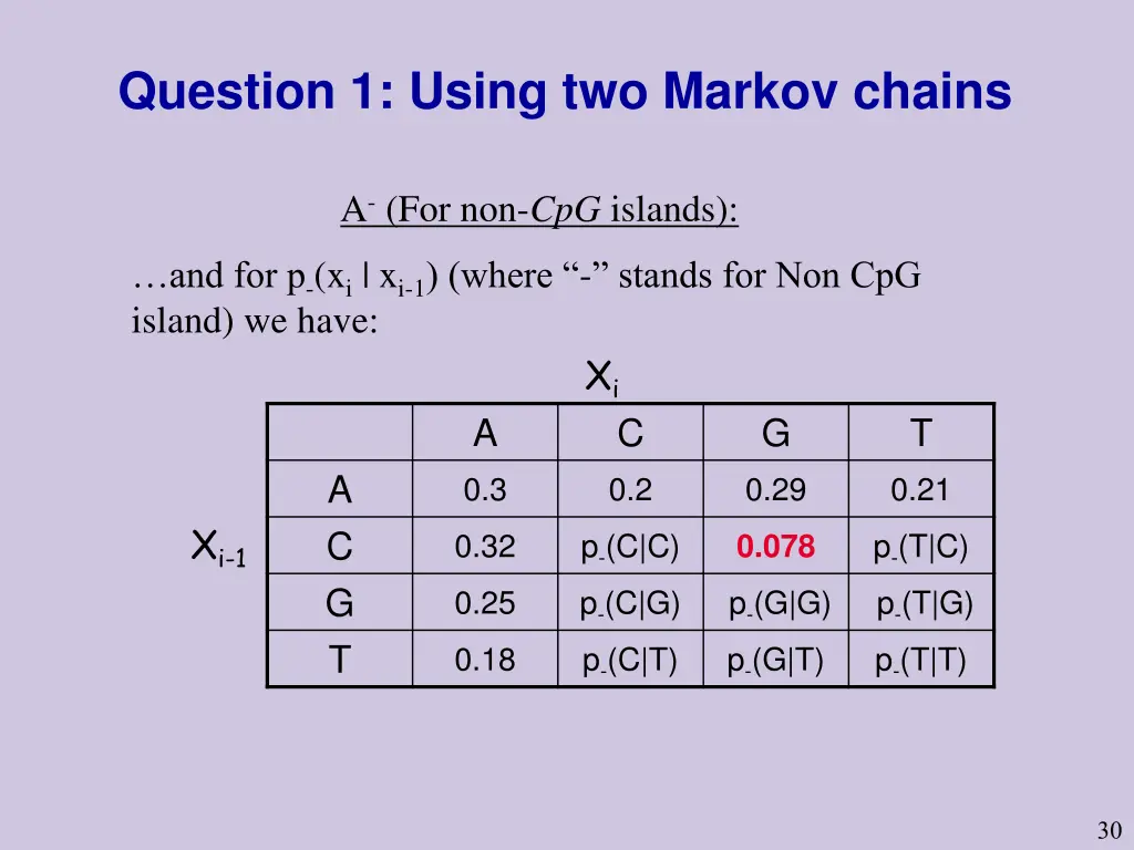question 1 using two markov chains 1