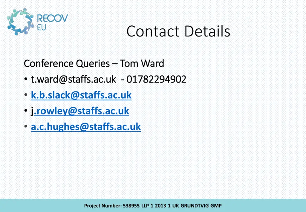 contact details