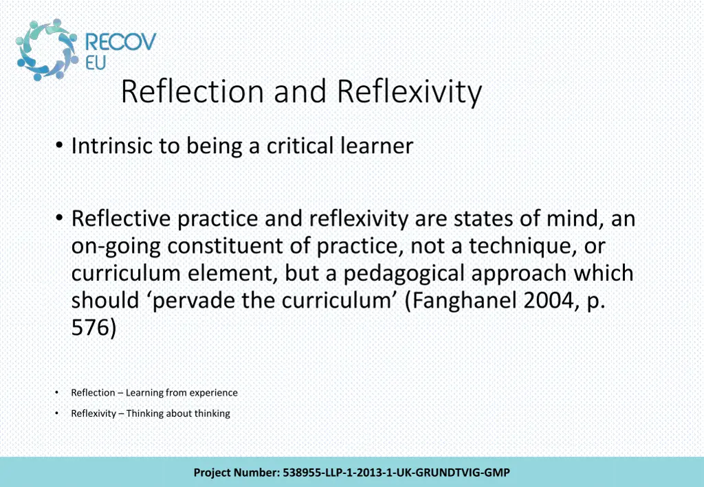 reflection and reflexivity