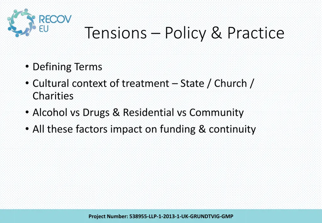 tensions policy practice