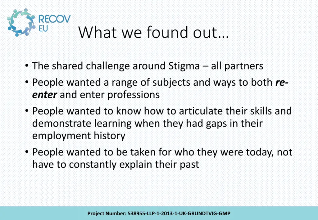 what we found out
