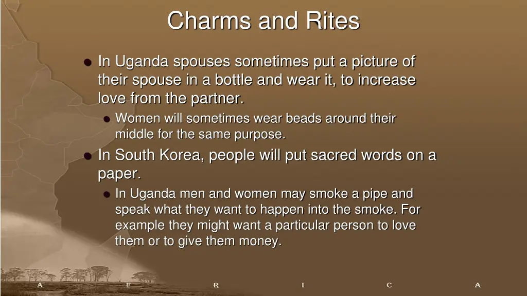 charms and rites
