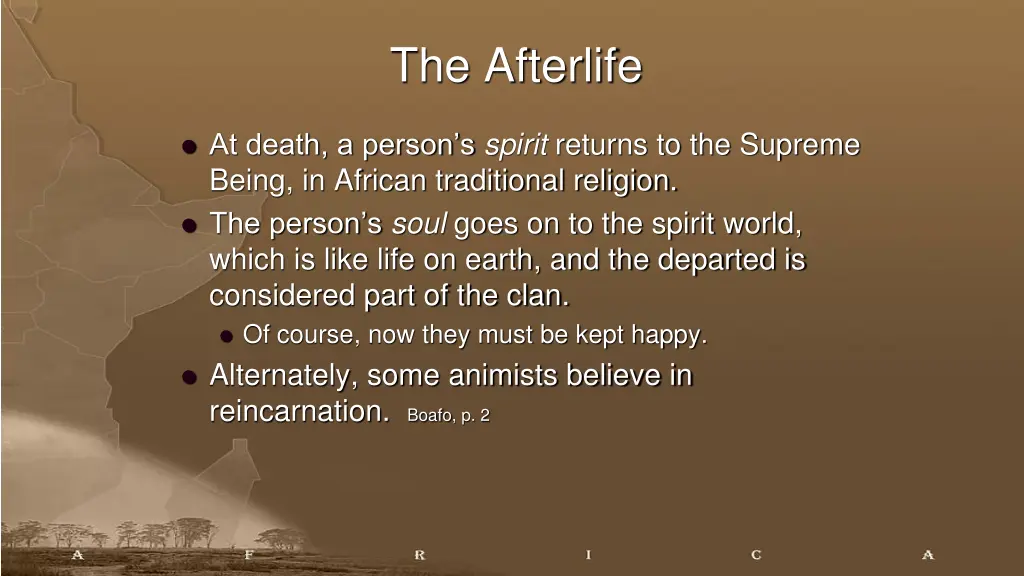 the afterlife