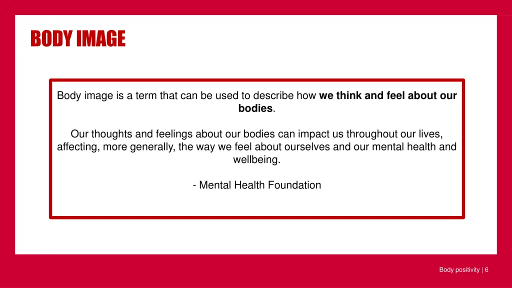 body image