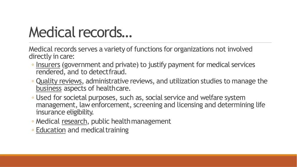 medical records