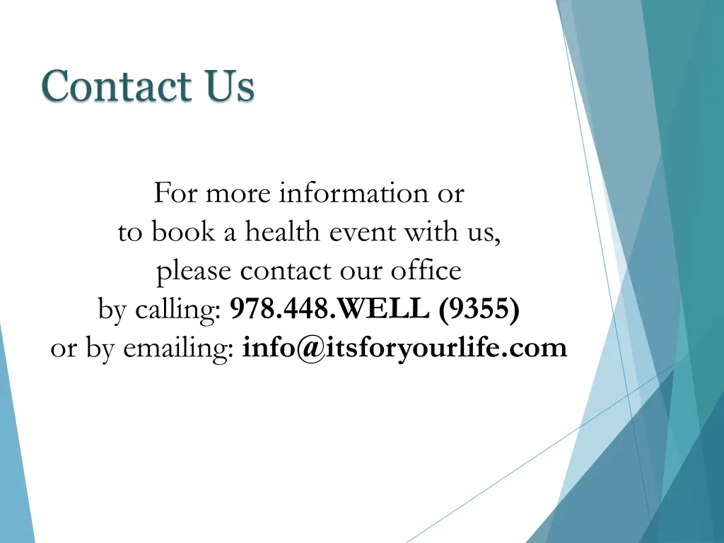 contact us