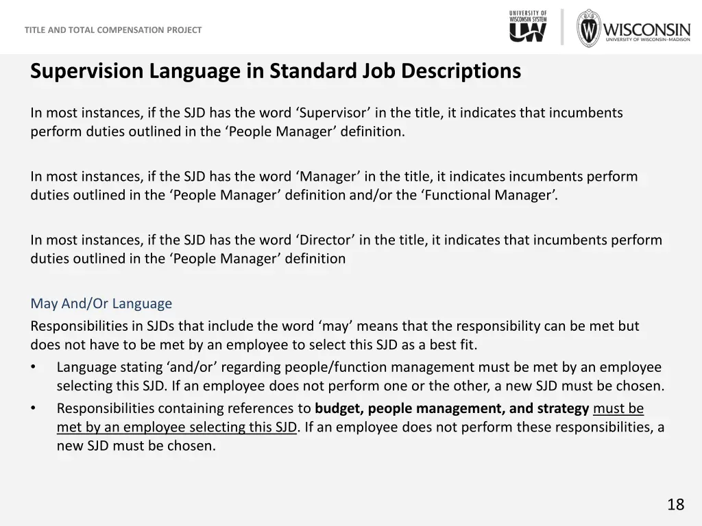 title and total compensation project 16