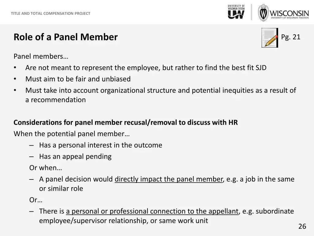title and total compensation project 24