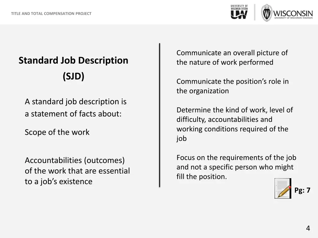 title and total compensation project 4