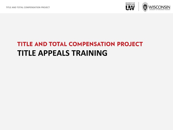 title and total compensation project