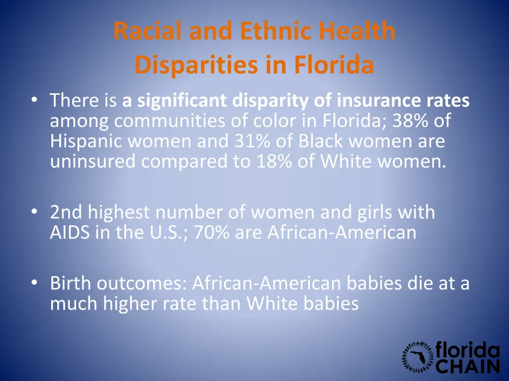 racial and ethnic health disparities in florida