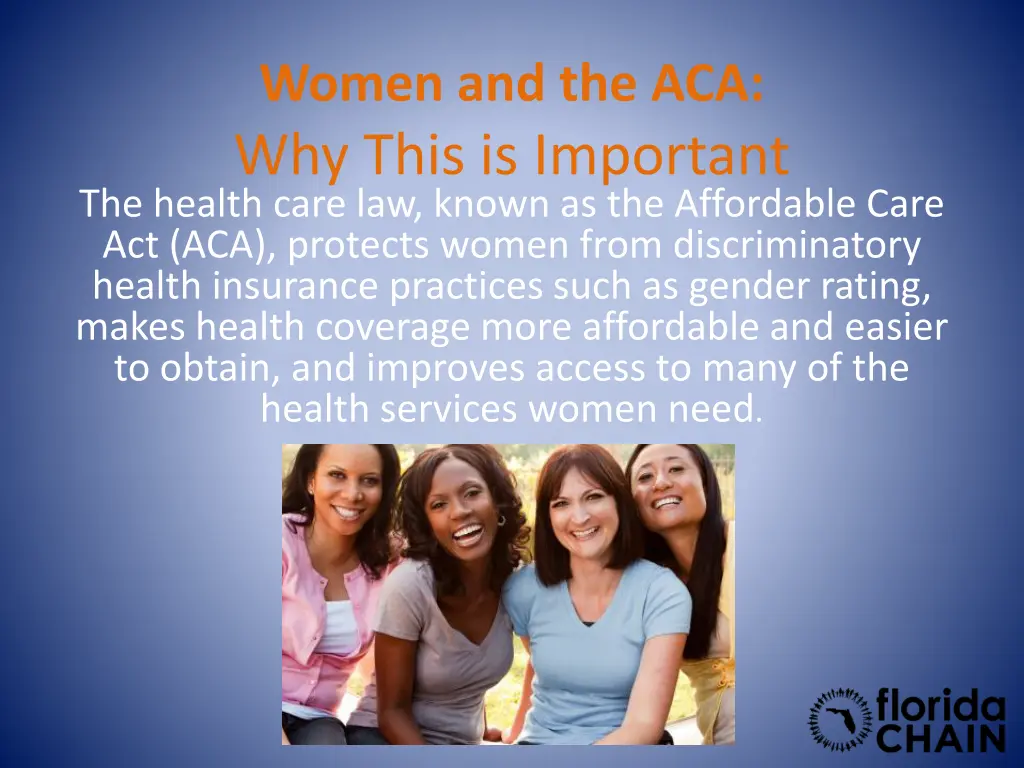 women and the aca why this is important