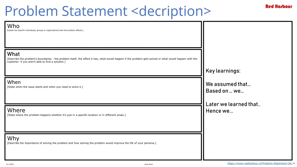 problem statement decription who explain