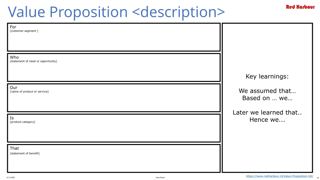 value proposition description