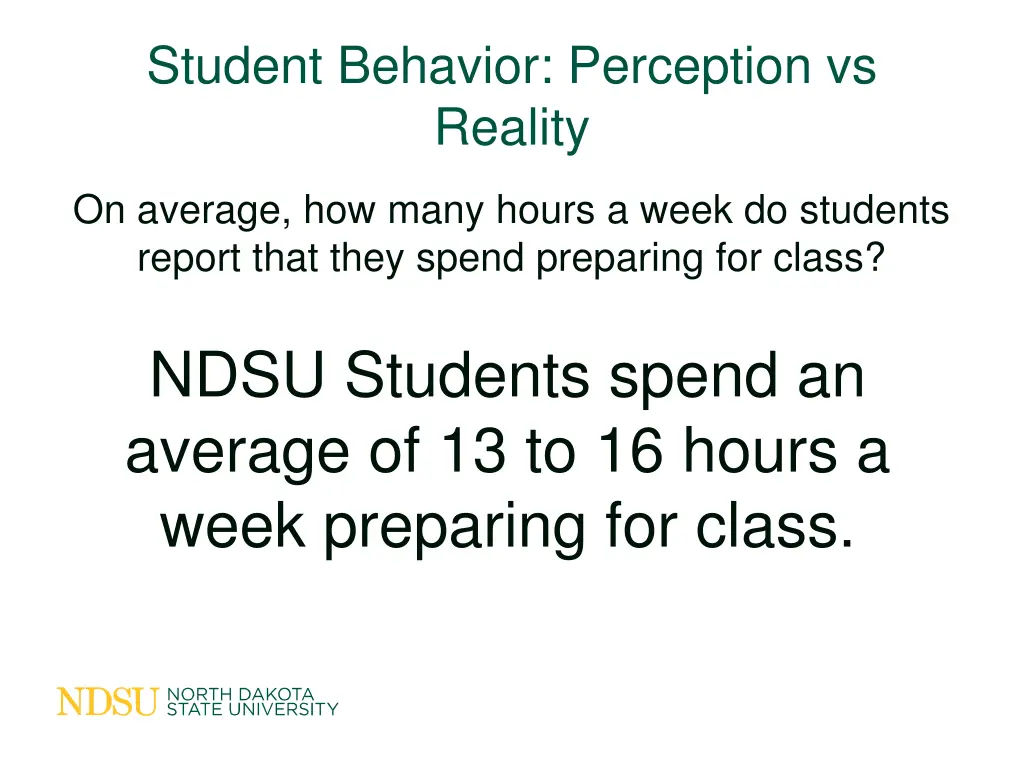 student behavior perception vs reality 1