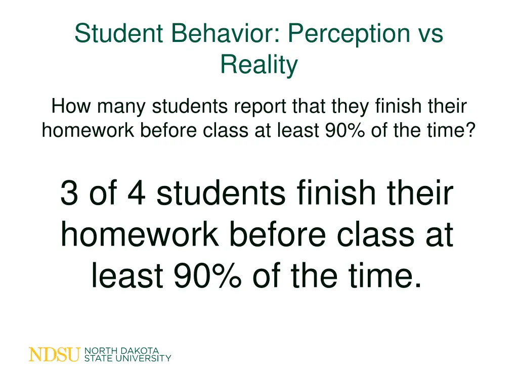 student behavior perception vs reality 2