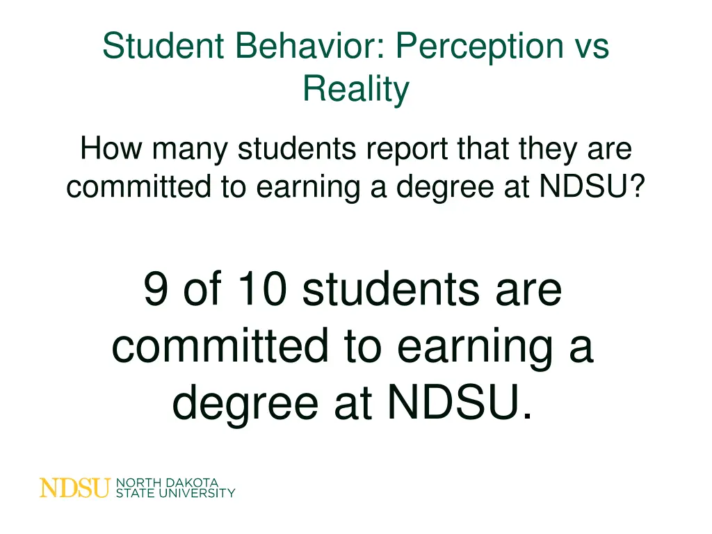 student behavior perception vs reality 5