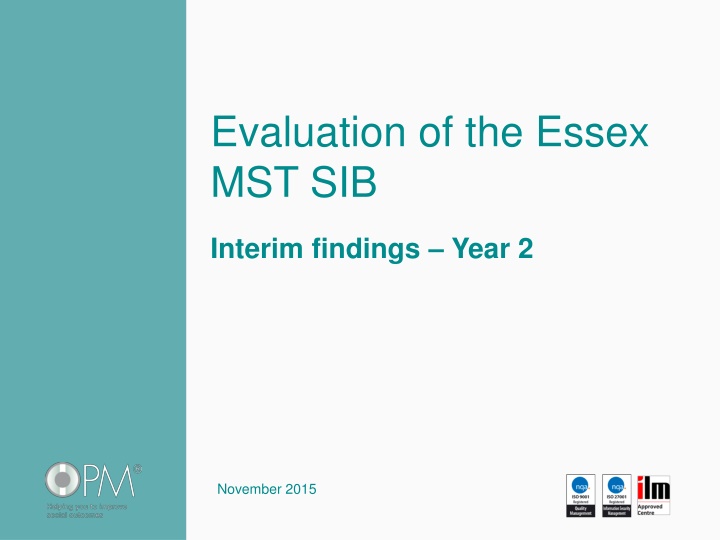 evaluation of the essex mst sib