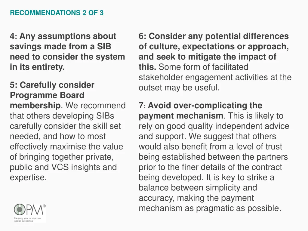 recommendations 2 of 3