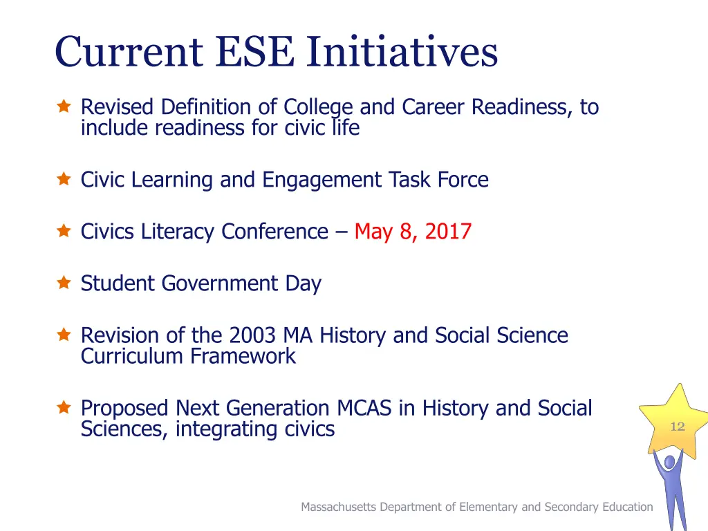current ese initiatives