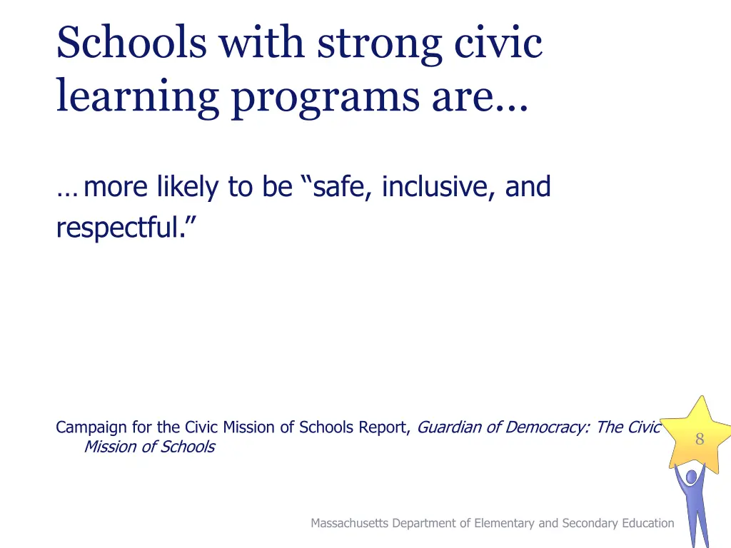 schools with strong civic learning programs are