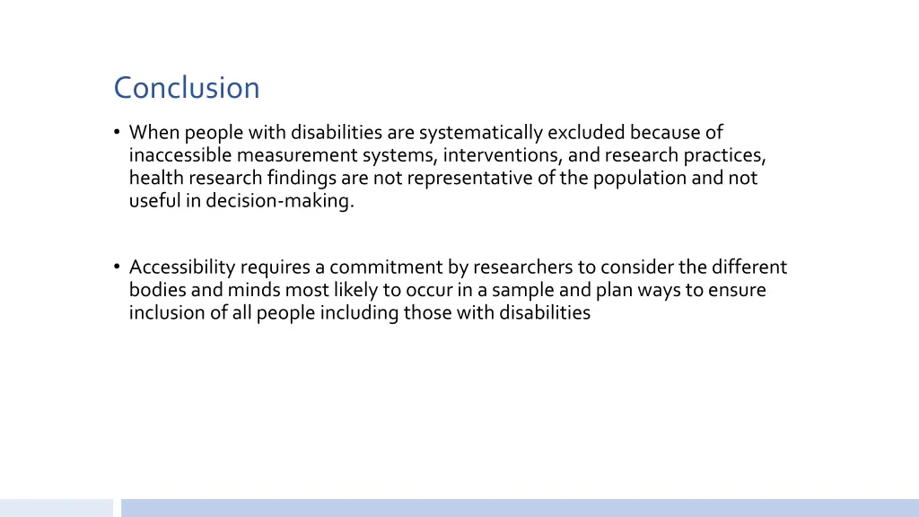 conclusion
