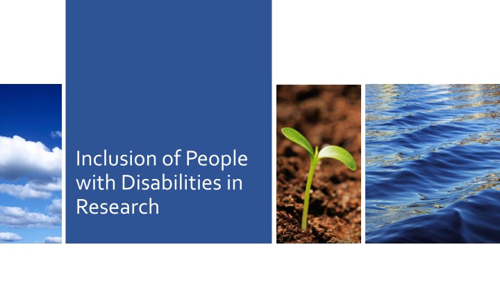 inclusion of people with disabilities in research