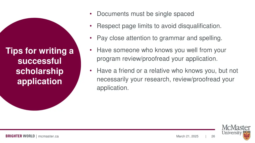 documents must be single spaced