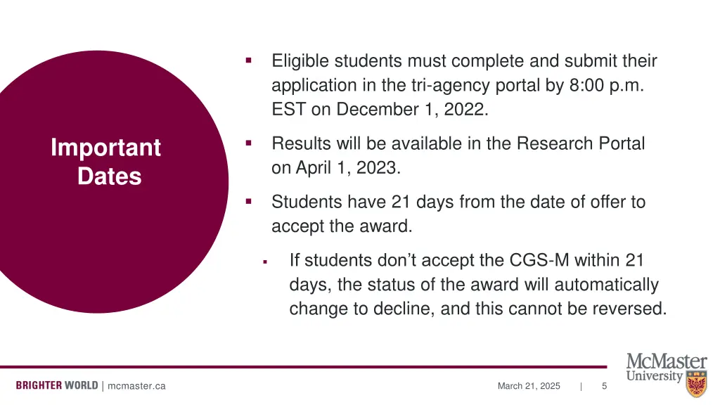 eligible students must complete and submit their