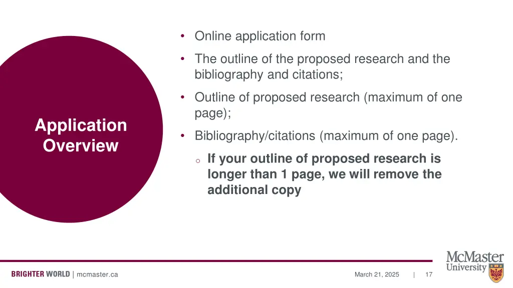 online application form