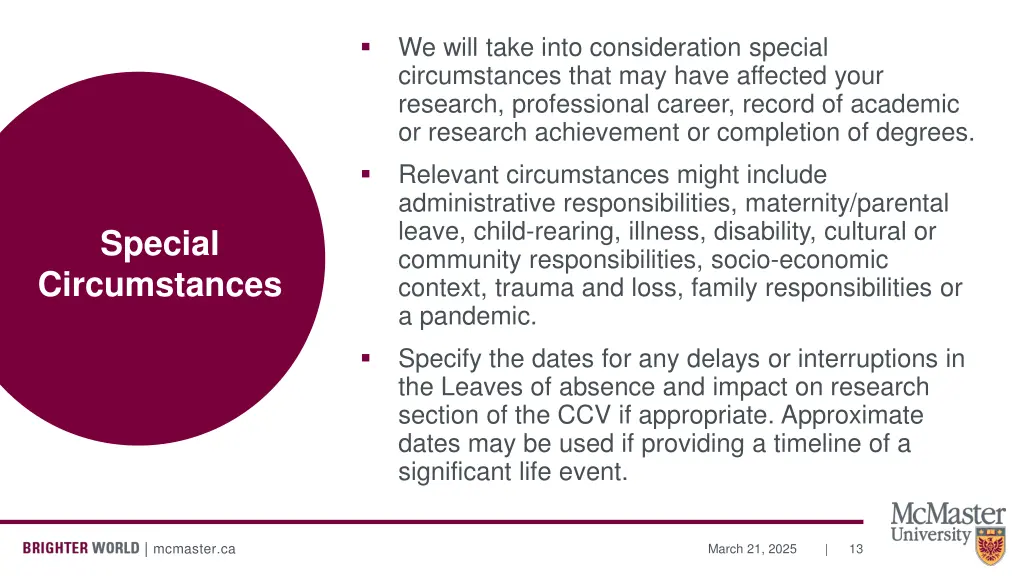 we will take into consideration special