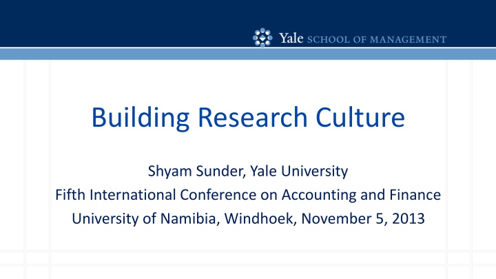 building research culture