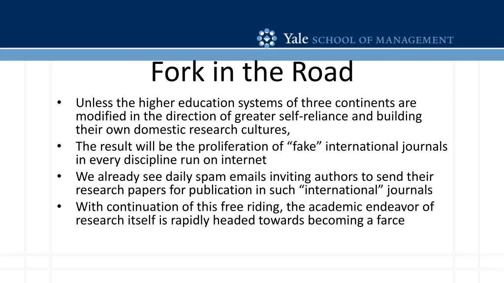 fork in the road