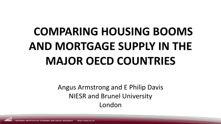 comparing housing booms and mortgage supply