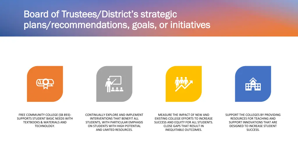 board of trustees district s strategic board
