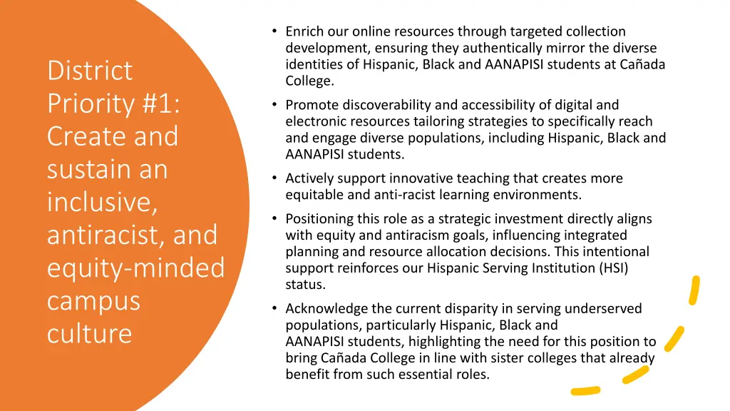 enrich our online resources through targeted