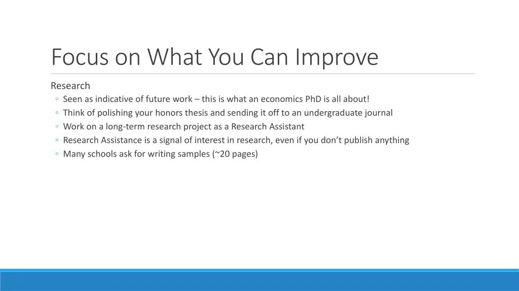 focus on what you can improve 1