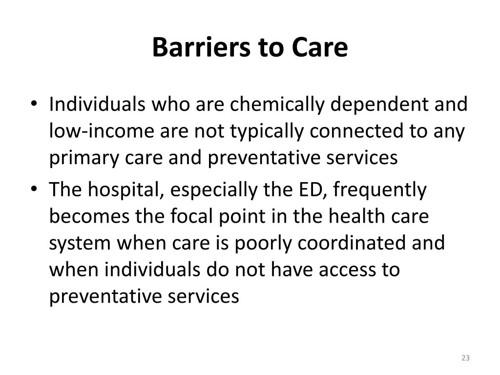 barriers to care 1