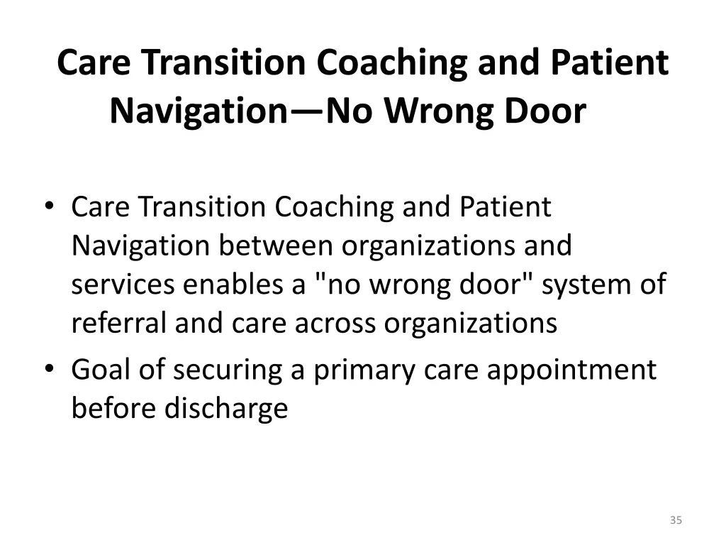 care transition coaching and patient navigation