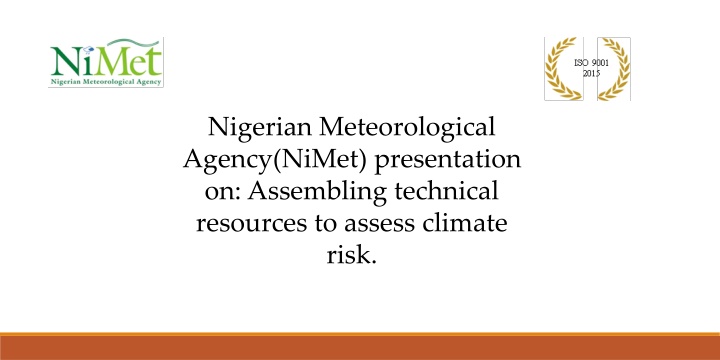 nigerian meteorological agency nimet presentation
