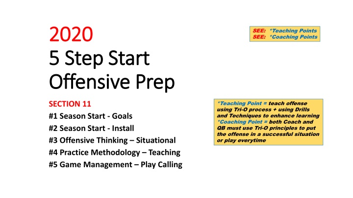 2020 2020 5 step start 5 step start offensive