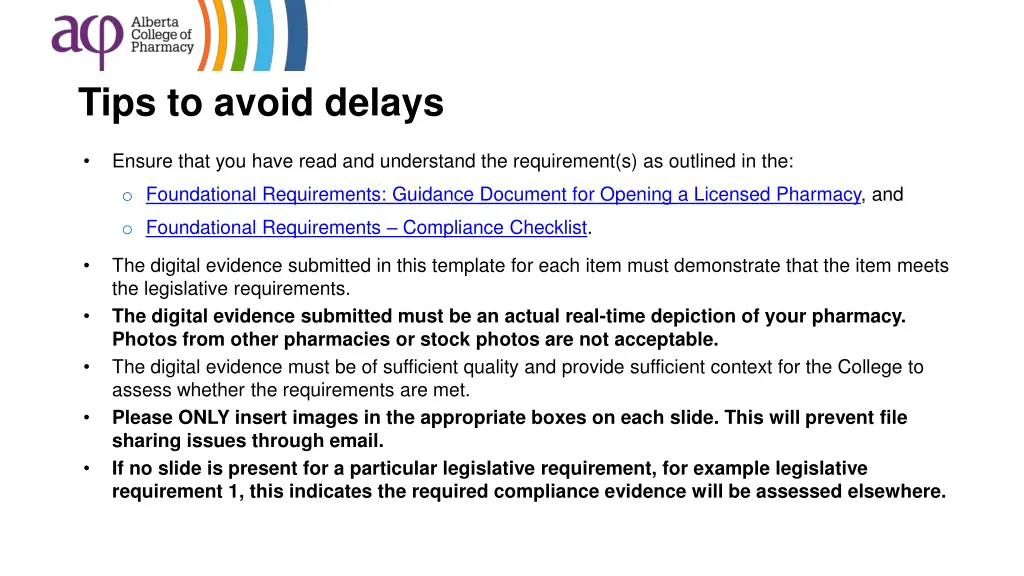 tips to avoid delays